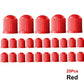 Red Tire Valve Caps - Plastic - Universal