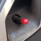 Red Tire Valve Caps - Plastic - Universal