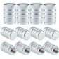 Silver Barrel Aluminum Tire Valve Caps - Universal, Fits on all Vehicles