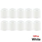 White Tire Valve Caps - Plastic - Universal