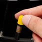 Yellow Tire Valve Caps - Plastic - Universal