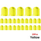 Yellow Tire Valve Caps - Plastic - Universal