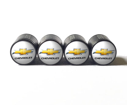 2011 Chevy Logo Chevrolet Tire Valve Stem Caps - Aluminum - Set of 4