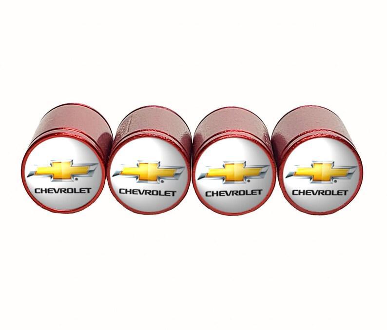 2011 Chevy Logo Chevrolet Tire Valve Stem Caps - Aluminum - Set of 4