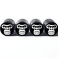 Angry Gorilla Ape (Style 1) Tire Valve Caps - Aluminum - Set of Four