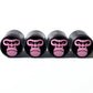 Angry Gorilla Ape (Style 1) Tire Valve Caps - Aluminum - Set of Four