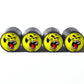 Angry Gorilla Ape (Style 7) Tire Valve Caps - Aluminum - Set of Four