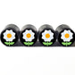 Daisy Flower Emoji (Type 1) Tire Valve Caps - Aluminum - Set of Four