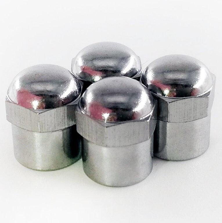 Heavy Duty Metal Dome Tire Valve Stem Caps - Universal