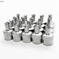 Heavy Duty Metal Slotted Tire Valve Stem Caps - Universal