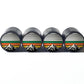 Mountain Range (Style 5) Tire Valve Caps - Black Aluminum - Set of Four