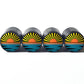 Ocean Horizon Sunrise Sunset Tire Valve Caps - Black Aluminum - Set of Four