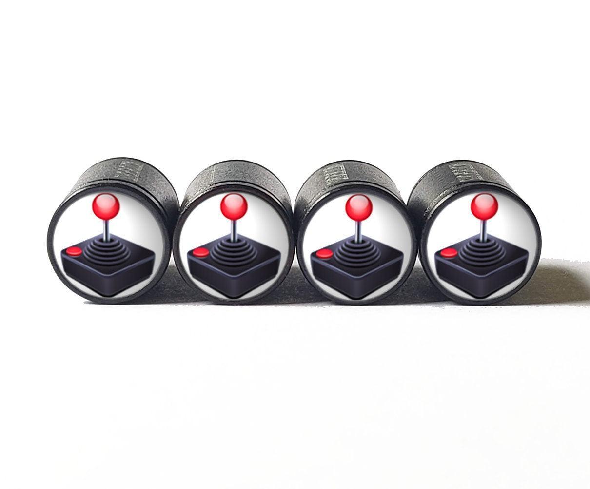 Old School Video Game Remote Emoji Tire Valve Caps - Set of Four