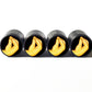 Pinched Fingers Finger Purse Emoji Tire Valve Caps - Set of Four