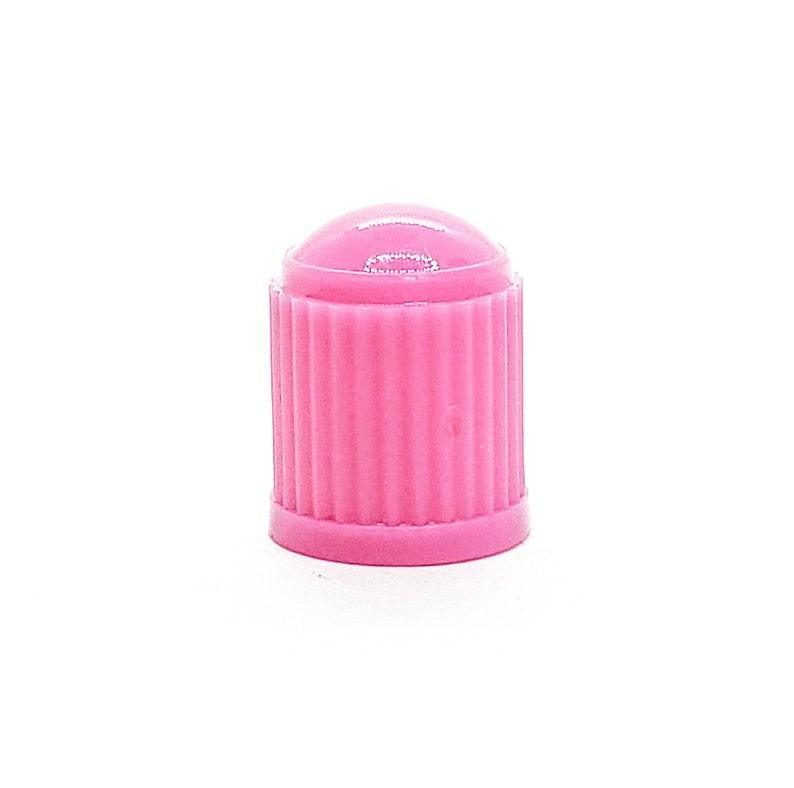 Pink Plastic Valve Stem Caps - Universal, Fits on all Vehicles