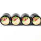 Pita Sandwich Emoji Tire Valve Caps - Black Aluminum - Set of Four