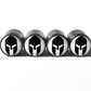 Spartan Warrior Trojan (Style 3) Tire Valve Caps - Aluminum - Set of 4