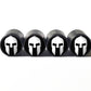 Spartan Warrior Trojan (Style 5) Tire Valve Caps - Aluminum - Set of 4