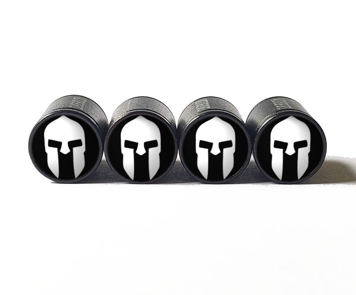 Spartan Warrior Trojan (Style 5) Tire Valve Caps - Aluminum - Set of 4