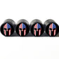 Spartan Warrior Trojan (Style 6) Tire Valve Caps - Aluminum - Set of 4