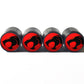 ThunderCats Tire Valve Stem Caps - Black Aluminum - Set of Four